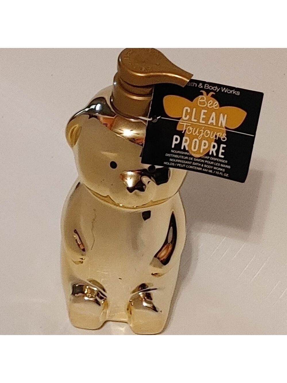 ADORABLE Bath and Body Works Bee CLEAN Soap Dispenser Bottle NWT Honey B…